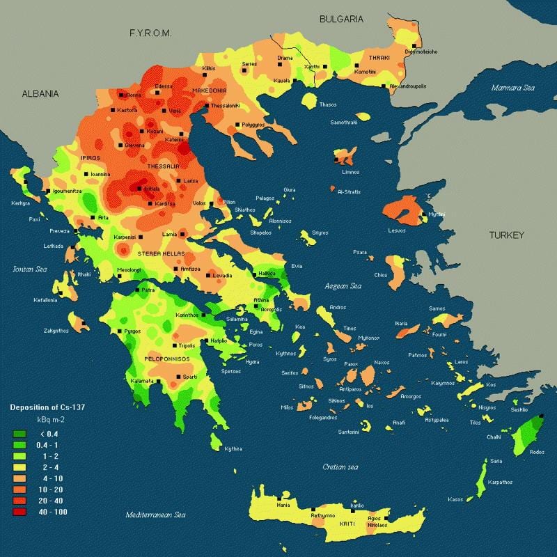 počasí mapa Řecka