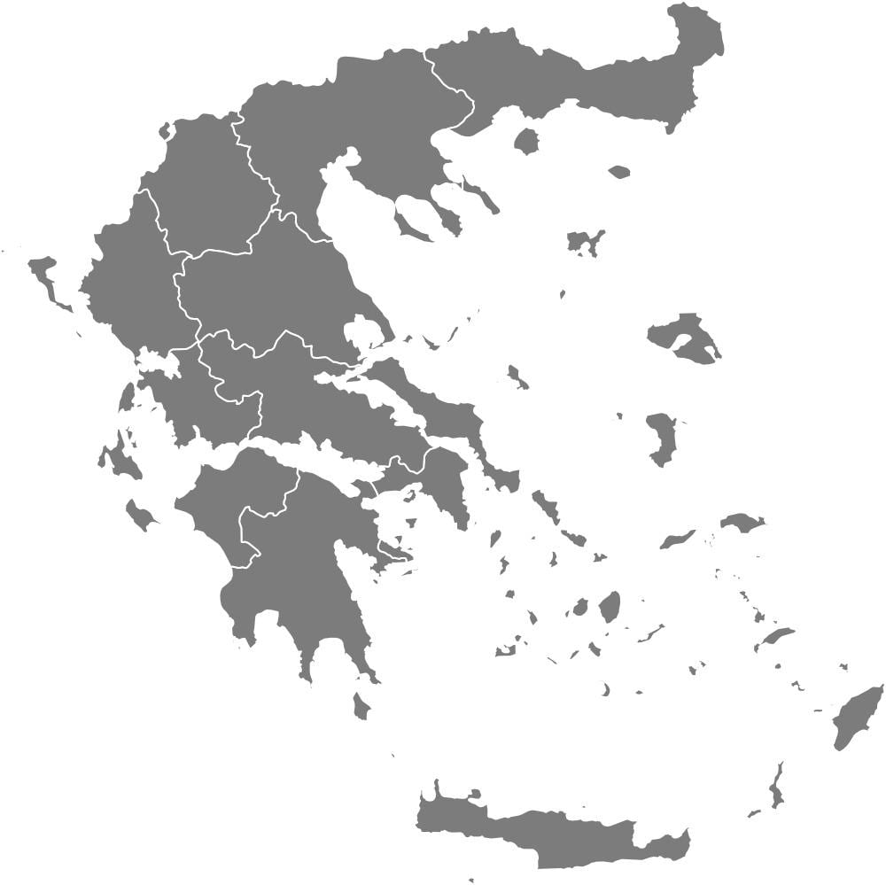 mapa Řecka vektor