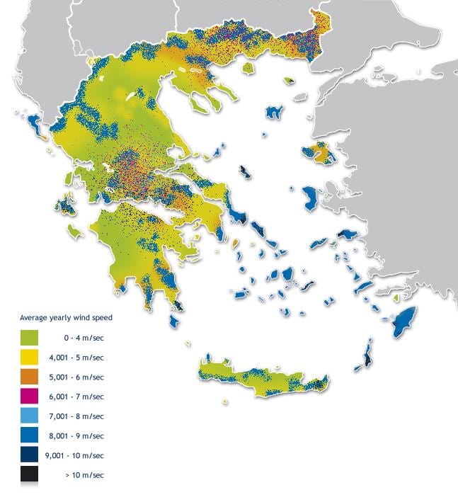 mapa větru mapě