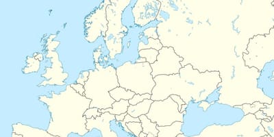 Řecko mapa Evropy