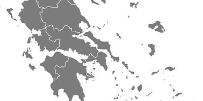 Mapa Řecka vektor