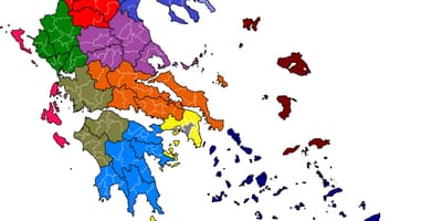 Hellas obcí mapě