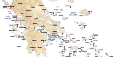 Hellas porty mapě