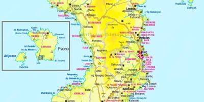 Mapa chios Řecko