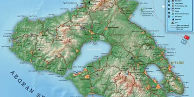 Mapě z Lesbos, Řecko