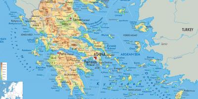 Řecko mapa umístění