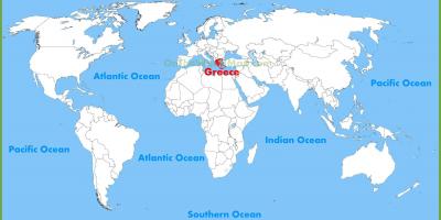 Řecko na mapě světa