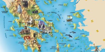 Turistická mapa Řecka